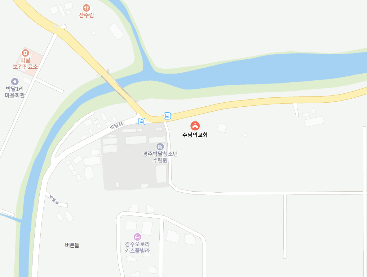 주님의교회 네이버 지도 위치